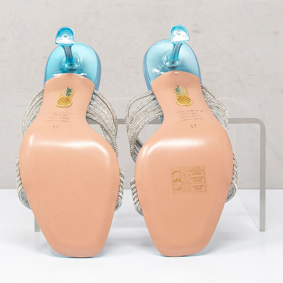 Aquazzura Gatsby Ice Blue Mules, Size 37 EU (7 US) - Picture 4 of 8